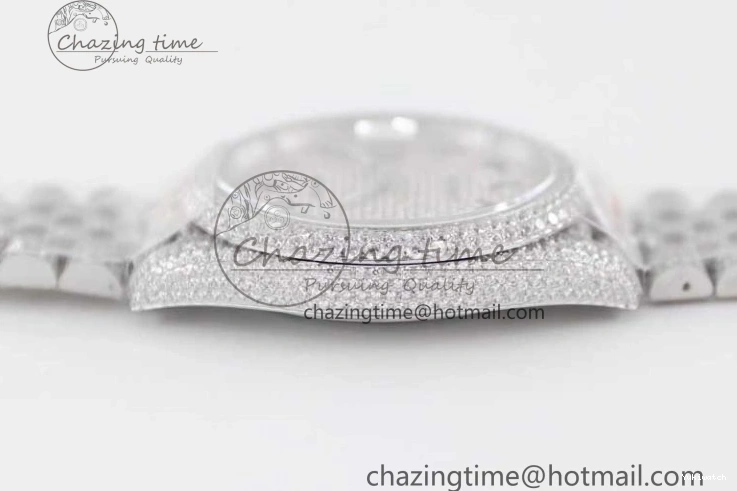 Jubilee Diamonds Datejust TWF 41 Arabic Full on A2824 Dial Edition SS Markers Best Bracelet 1:1 0214